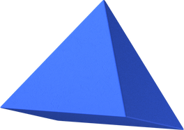 Russian 3D Avant Garde Shapes Pyramid